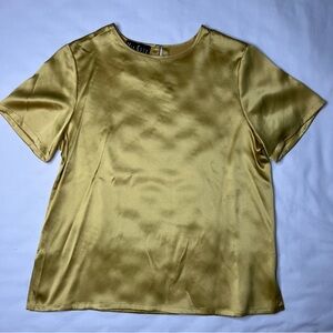 Via Seta Studio Marseilles 100% Silk Blouse Women’s Size Petite 6